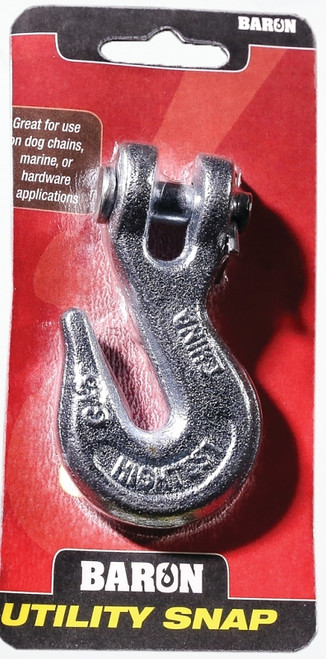 BARON C-330-1/4 Clevis Grab Hook, 2600 lb Working Load, Steel, Electro-Galvanized [SKU: ORG6761605]