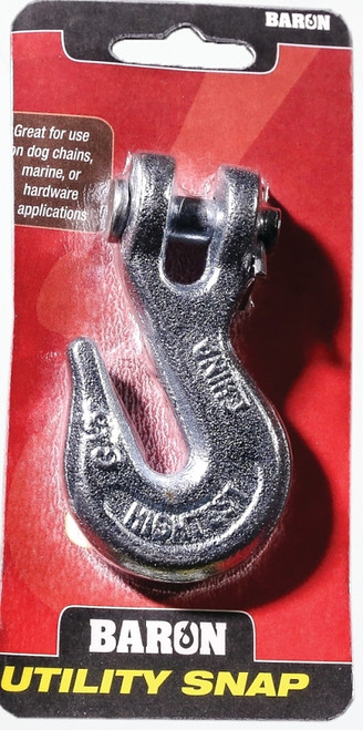 BARON C-330-3/8 Clevis Grab Hook, 5400 lb Working Load, Steel, Electro-Galvanized [SKU: ORG6761704]