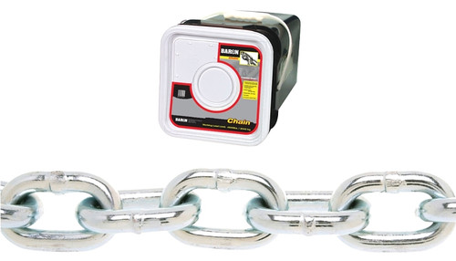 BARON PC30516SP Proof Coil Chain, 5/16 in, 75 ft L, 30 Grade, Steel, Zinc [SKU: ORG3032778]