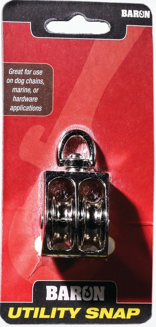 BARON C-0178ZD-1-1/2 Rope Pulley, 5/16 in Rope, 1-1/2 in Sheave, Cadmium Zinc [SKU: ORG6759971]