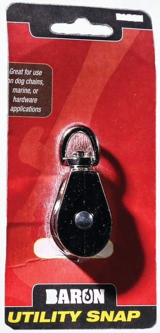 BARON C-0173ZD-2 Rope Pulley, 22 lb Working Load, 2 in Sheave, Nickel [SKU: ORG6760086]