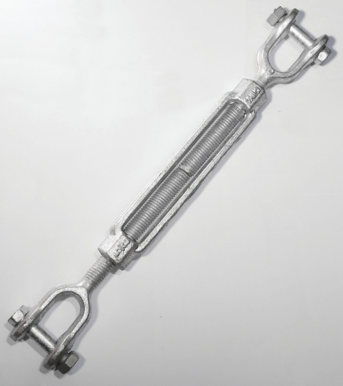BARON 19-5/8X6 Turnbuckle, 3500 lb Working Load, 5/8 in Thread, Jaw, Jaw, 6 in L Take-Up, Galvanized Steel [SKU: ORG6346266]