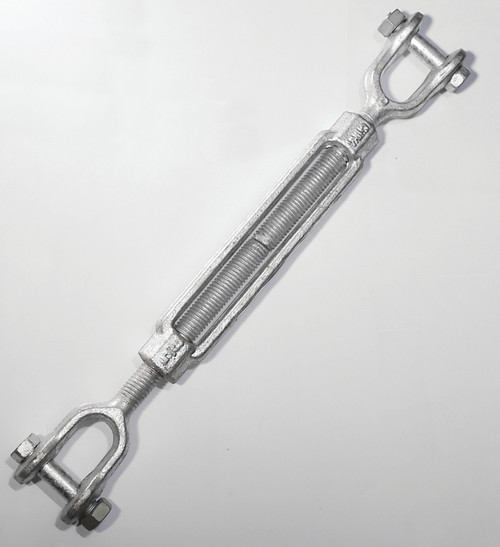 BARON 19-5/8X9 Turnbuckle, 3500 lb Working Load, 5/8 in Thread, Jaw, Jaw, 9 in L Take-Up, Galvanized Steel [SKU: ORG6346308]