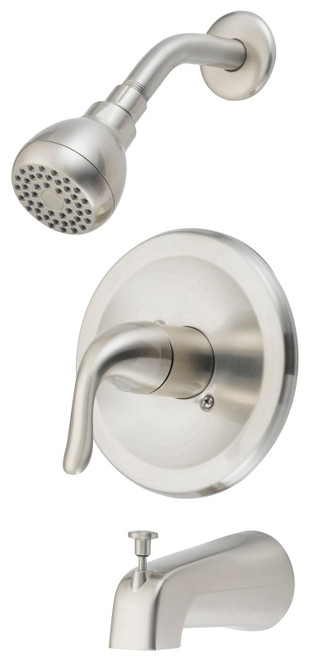 Boston Harbor TQ-F1214517NP Tub/Shower, Fixed Mount Showerhead, 1.75 gpm Showerhead, 1 Spray Settings, 1-Handle [SKU: ORG1758036]