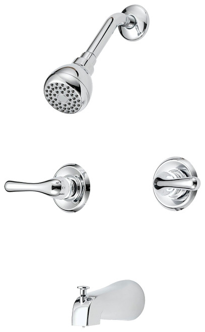 Boston Harbor Tub/Shower, Fixed Mount Showerhead, 1.75 gpm Showerhead, 1 Spray Settings, Zinc Tub Spout [SKU: ORG8982936]
