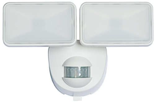 Heath Zenith HZ-7161-WH Motion Activated Security Light, 120 V, 2-Lamp, LED Lamp, 400 Lumens Lumens, 5000 K Color Temp [SKU: ORG1889252]