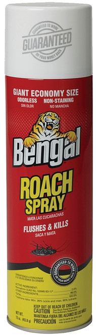 Bengal 96837 Roach Spray, Liquid, Spray Application, 16 oz Aerosol Can [SKU: ORG9426586]