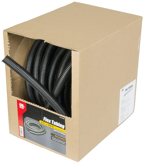 GB FLX-3410B Split Tubing, 3/4 in Dia, 100 ft L, Polypropylene, Black [SKU: ORG7057938]
