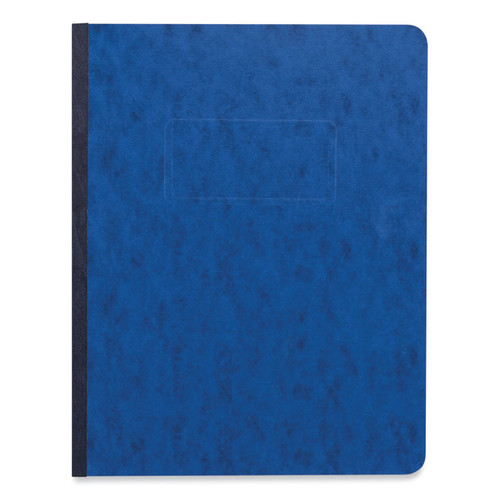 Pressboard Report Cover, Two-Piece Prong Fastener, 3" Capacity, 8.5 x 11, Dark Blue/Dark Blue [SKU: UNV80573]