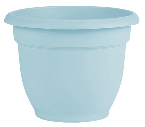 Bloem Ariana Series AP1037 Planter, 10.8 in W, 10.8 in D, Round, Plastic, Misty Blue [SKU: ORG4694154]