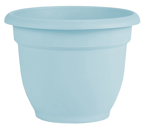 Bloem Ariana Series AP0837 Planter, 8-3/4 in W, 8-3/4 in D, Round, Plastic, Misty Blue [SKU: ORG4694121]