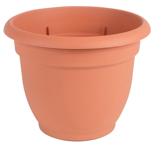 Bloem 20-56112 Self-Watering Planter, 12 in Dia, 13 in W, Round, Plastic, Terra Cotta [SKU: ORG4693008]