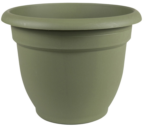 Bloem 20-56416 Self-Watering Planter, 16 in Dia, 17-3/4 in W, Round, Plastic, Living Green [SKU: ORG4693099]