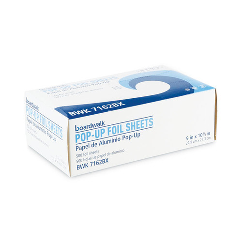Standard Aluminum Foil Pop-Up Sheets, 9 x 10.75, 500/Box, 6 Boxes/Carton [SKU: BWK7162]