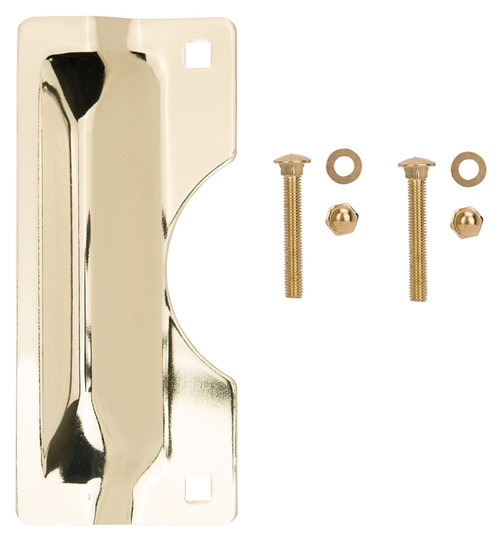 ProSource HSH-012-PS Latch Guard, Steel, Brass, 7 in H, 3 in W [SKU: ORG5166228]