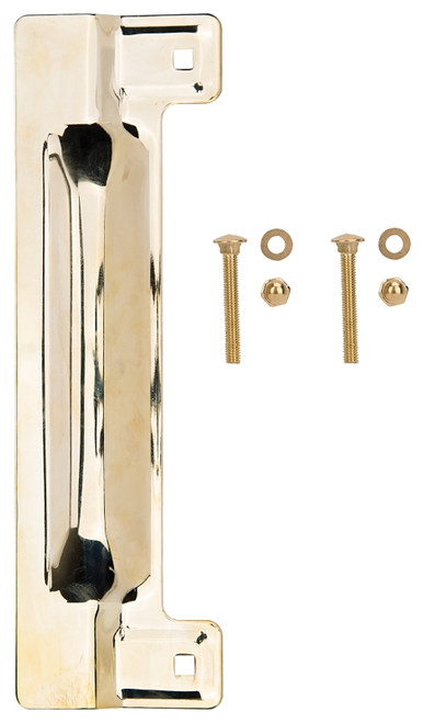 ProSource HSH-053-PS Latch Guard, Steel, Brass, 11-3/4 in H, 3-1/2 in W [SKU: ORG5183462]