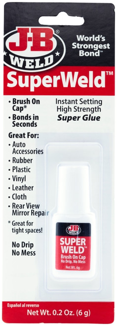 J-B WELD 33106 Super Glue, Liquid, Clear, 6 g Bottle [SKU: ORG1798875]