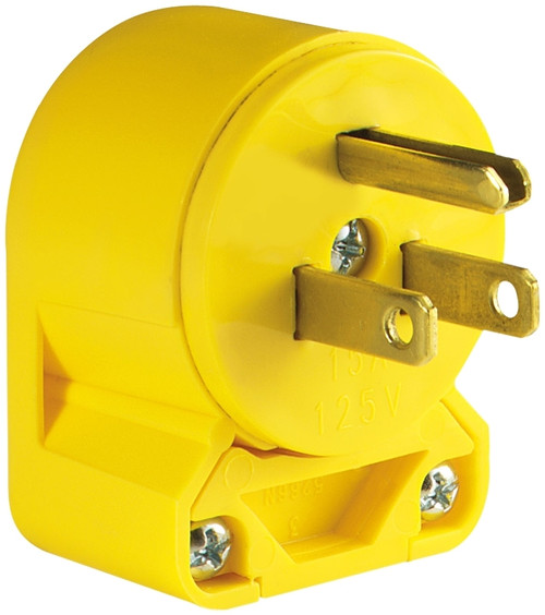 Eaton Wiring Devices 4867AN-BOX Electrical Plug, 2 -Pole, 15 A, 125 V, NEMA: NEMA 5-15, Yellow [SKU: ORG6088462]