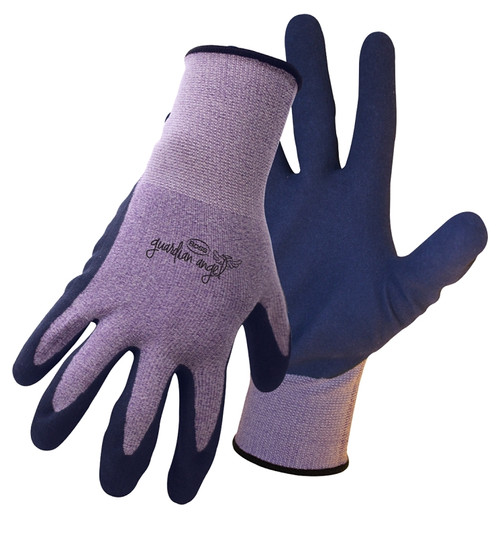 BOSS 8433 Gloves, Women's, One-Size, Knit Wrist Cuff, Spandex Glove, Black/Purple [SKU: ORG3407186]