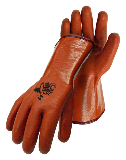 BOSS Snow Shield 3600L Insulated Driver Gloves, Men's, L, Open Cuff, Orange [SKU: ORG1274901]