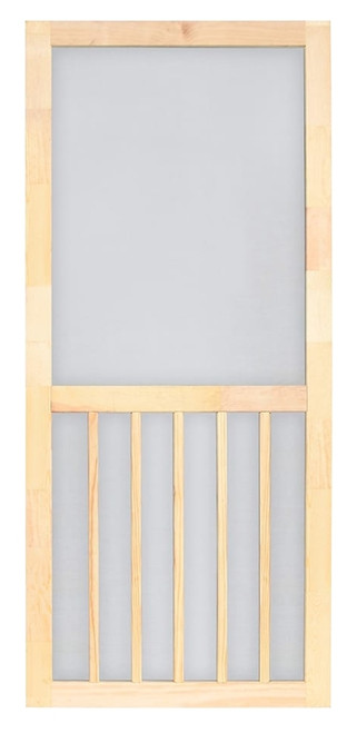 SCREEN TIGHT W5BAR30 5-Bar Screen Door, 30 in W, 80 in H, Full View, Removable Screen, Wood, Multi-Color [SKU: ORG2850089]