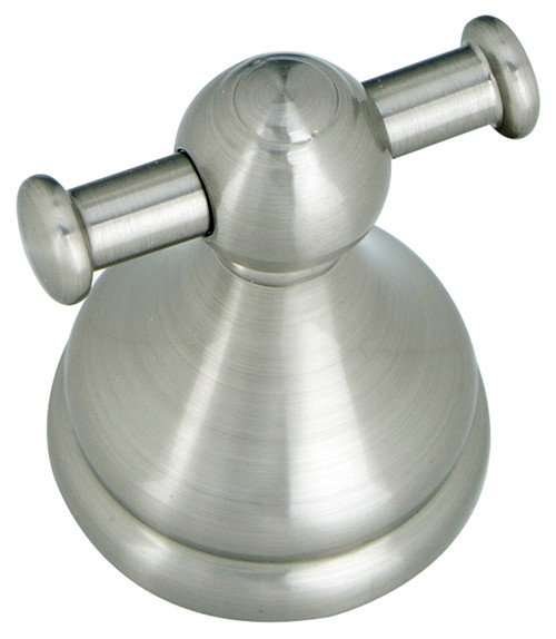 Boston Harbor L5053-13B-10-3L Double Robe Hook, 2-Hook, Zinc, Brushed Nickel, Wall Mounting [SKU: ORG7115520]