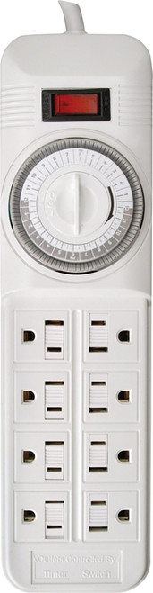 CCI 22575 Power Outlet Strip, 4 ft L Cable, 8 -Socket, 15 A, 125 V, White [SKU: ORG3270485]