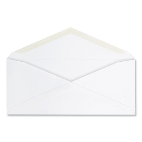 Open-Side Business Envelope, #10, Commercial Flap, Gummed Closure, 4.25 x 9.63, White, 125/Box [SKU: UNV36329]