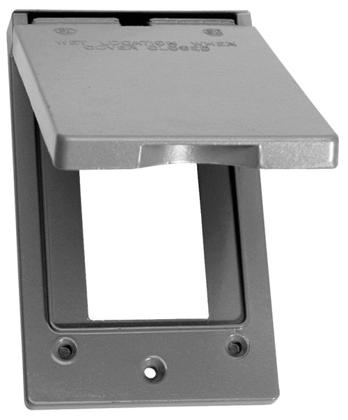 BWF 511V-1 Cover, 4-9/16 in L, 2-13/16 in W, Metal, Gray, Powder-Coated [SKU: ORG1718436]