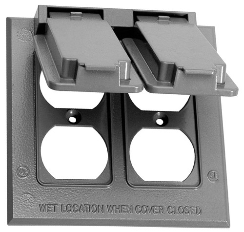 BWF 4261-1 Cover, 4-9/16 in L, 4-9/16 in W, Metal, Gray, Powder-Coated [SKU: ORG1718287]