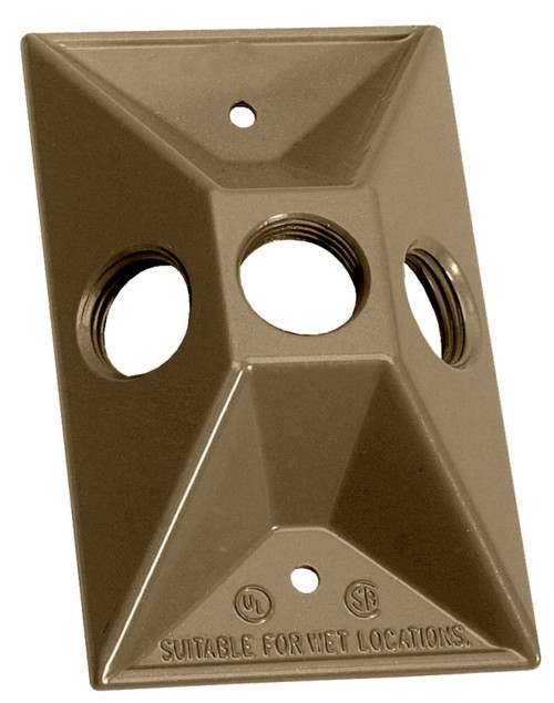 BWF 813AB-1 Lampholder Cover, 4-1/2 in L, 2-7/8 in W, Rectangular, Metal, Bronze [SKU: ORG1718741]