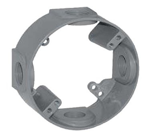 BWF EX-5V Outlet Box Extension, 4-9/16 in L, 4-5/8 in W, Metal, Gray [SKU: ORG1719129]