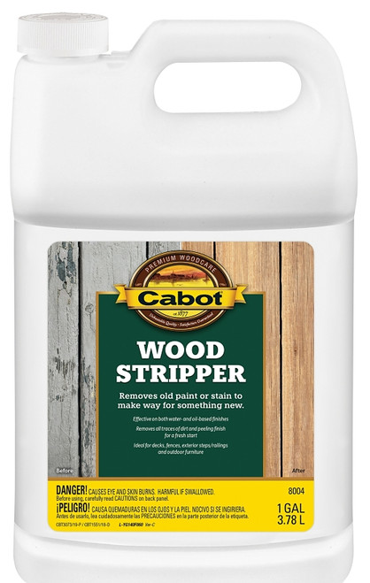 Cabot 140.0008004.007 Wood Stripper, Liquid, Clear Green, 1 gal [SKU: ORG9256645]