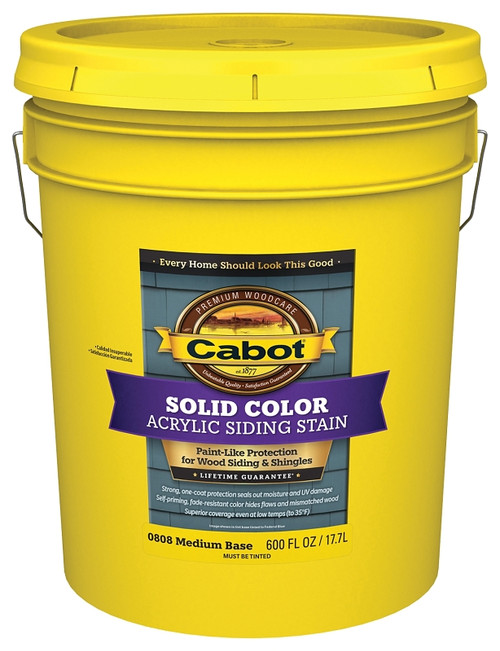 Cabot 0800 140.0000808.00 Siding Stain, Liquid, 5 gal [SKU: ORG4029781]