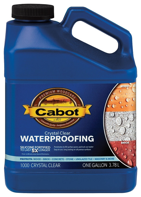 Cabot 140.0001000.007 Waterproofer, Liquid, Crystal Clear, 1 gal [SKU: ORG4173860]