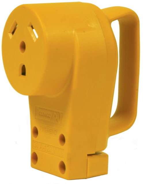 CAMCO 55343 Replacement Receptacle, 125 V, 30 A, Female Contact, Yellow [SKU: ORG2093391]