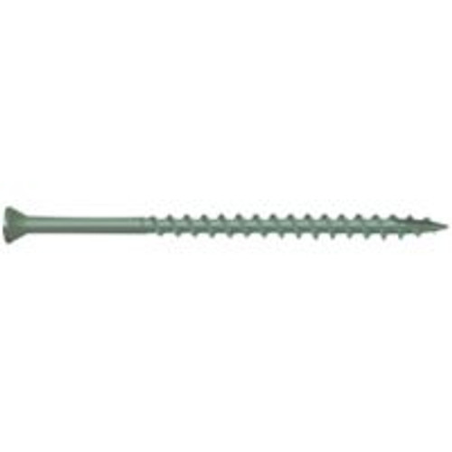 CAMO 0346194 Deck Screw, #8 Thread, 3-1/2 in L, Trim Head, Star Drive, Type 17 Slash Point, Carbon Steel, ProTech-Coated [SKU: ORG6192090]