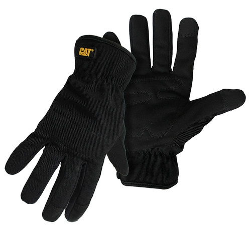 CAT CAT012260X Utility Gloves, XL, Elastic Wrist Cuff, Black [SKU: ORG3220373]