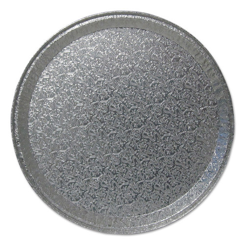Aluminum Cater Trays, Flat Tray, 16" Diameter x 0.81"h, Silver, 50/Carton [SKU: DPK16FT]