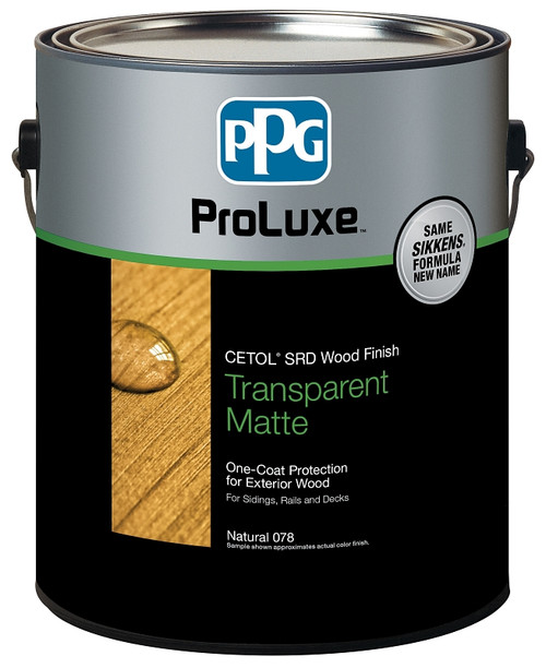 PPG Proluxe Cetol SRD SIK240-009/01 Wood Finish, Transparent, Dark Oak, Liquid, 1 gal, Can [SKU: ORG5881461]