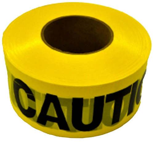 CH Hanson 19000 Barricade Safety Tape, 1000 ft L, 3 in W, Yellow, Polyethylene [SKU: ORG5499611]