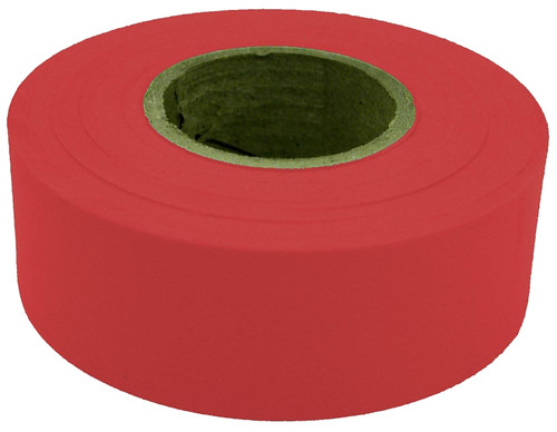 CH Hanson 17021 Flagging Tape, 300 ft L, 1-3/16 in W, Red, Polyethylene [SKU: ORG5499504]