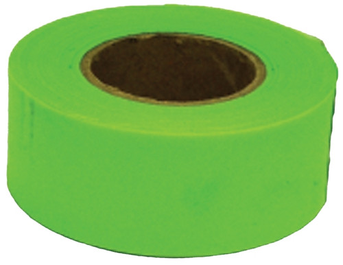 CH Hanson 17001 Flagging Tape, 150 ft L, 1-3/16 in W, Fluorescent Lime, PVC [SKU: ORG5499421]