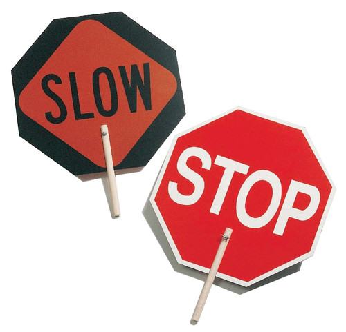 CH Hanson 55450 Sign, Octagon, Stop/Slow, Plastic/Wood, 18 in W x 18 in H Dimensions [SKU: ORG5499678]