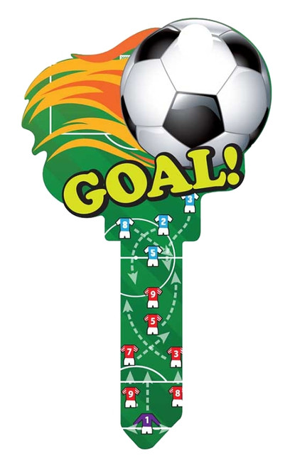 Lucky Line B135K Key Blank, Brass, Painted, For: Kwikset KW1, Titan KW10 Keyways [SKU: ORG7489396]