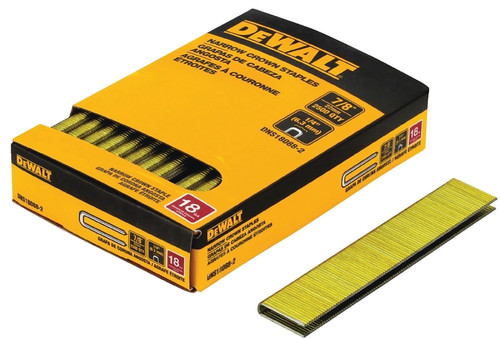 DeWALT DNS18088-2 Crown Staple, 1/4 in W Crown, 7/8 in L Leg, 18 Gauge, Steel [SKU: ORG9874322]