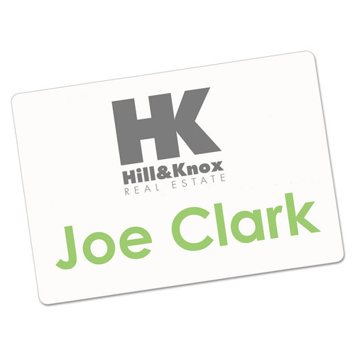 Printable Adhesive Name Badges, 3.38 x 2.33, White, 100/Pack [SKU: AVE5147]