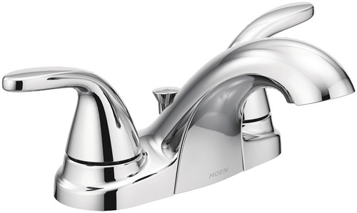 Moen Adler Series WS84403 Bathroom Faucet, 1.2 gpm, 2-Faucet Handle, 3-Faucet Hole, Metal, Chrome Plated, Lever Handle [SKU: ORG7123466]