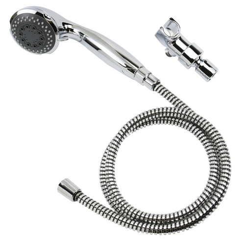 Boston Harbor Hand-Held Shower Head, 1.75 (6.6) 80 gpm (L/MIN) psi, 1/2-14 NPT Connection, Threaded, PVC, Chrome [SKU: ORG1922152]