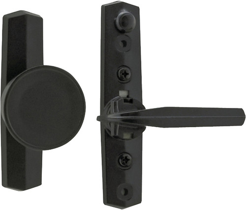 Wright Products V670BL Knob Latch, 3/4 to 1-1/8 in Thick Door, For: Out-Swinging Wood/Metal Screen, Storm Doors [SKU: ORG6834949]